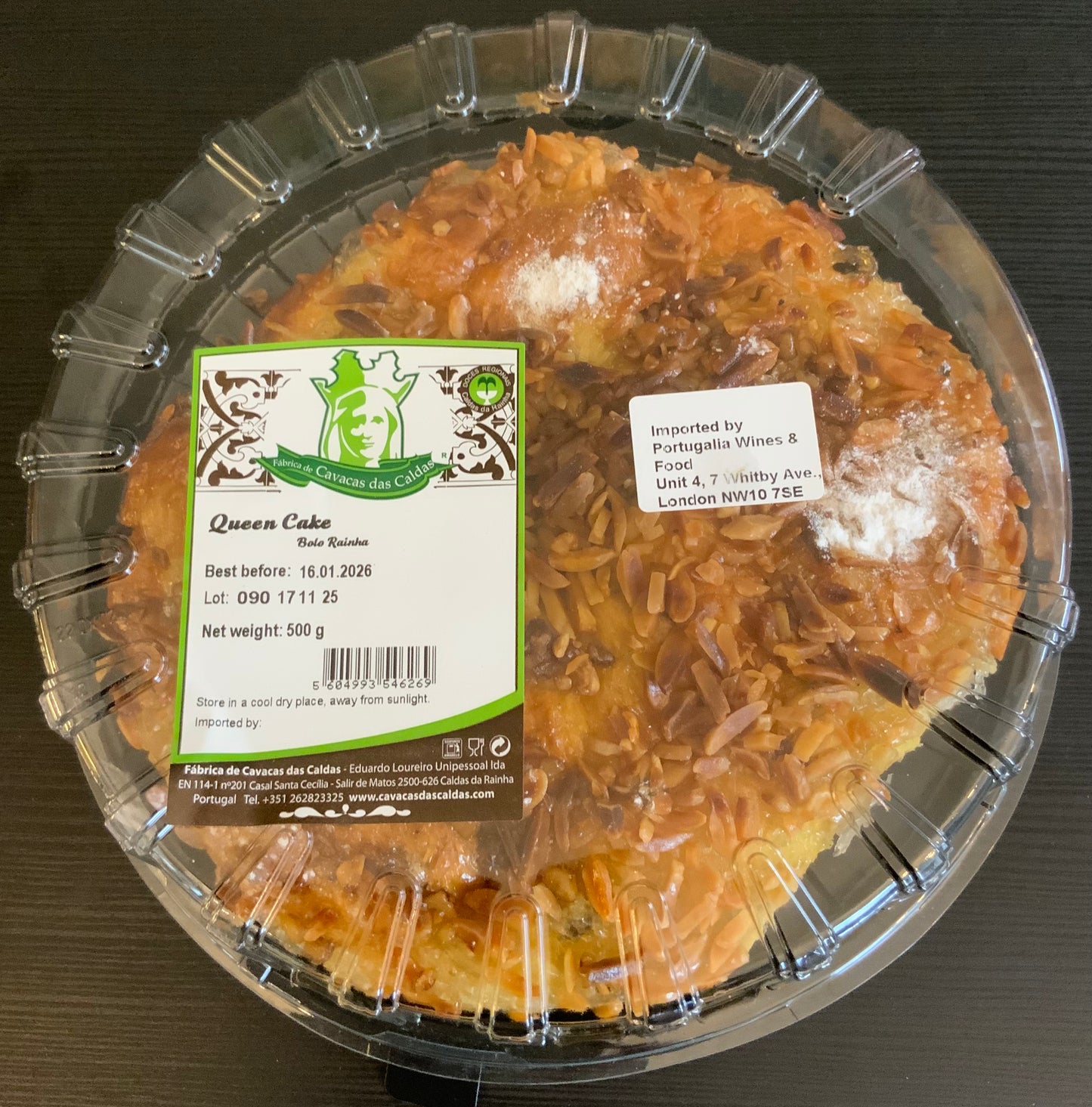 Fabrica Cavacas das Caldas Bolo Rainha 500gr