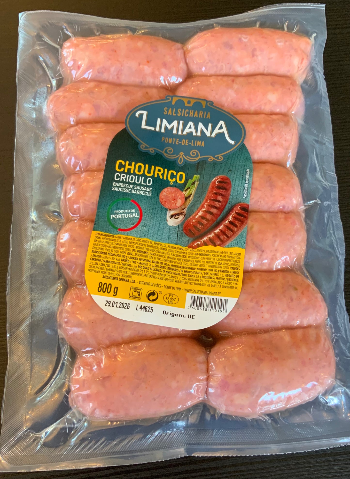 Limiana Chourico Criolo 800g