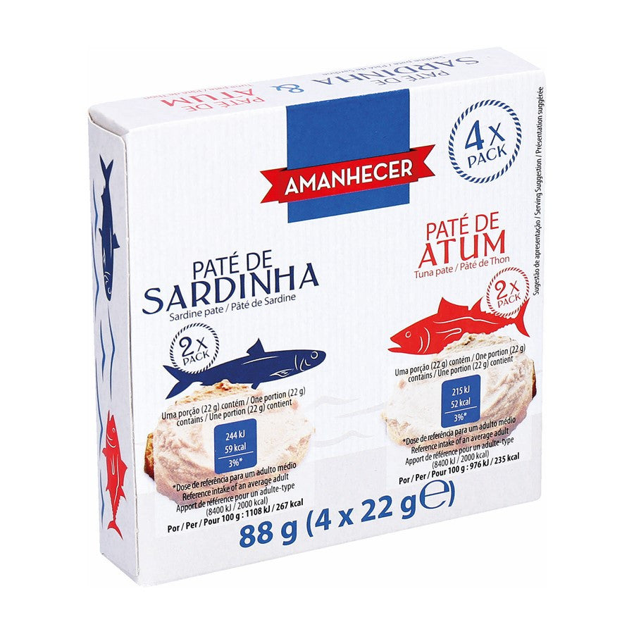 Amanhecer Pate de Sardinha + Atum 4 x 22g