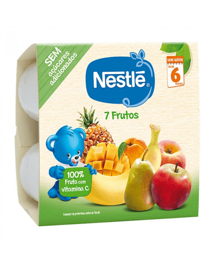 Nestle Pure 7 Frutas (4x100g)