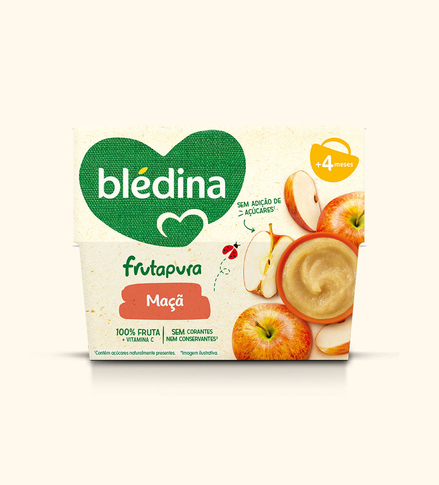 Bledina FrutaPura Maca / Pera (4 x 95g)