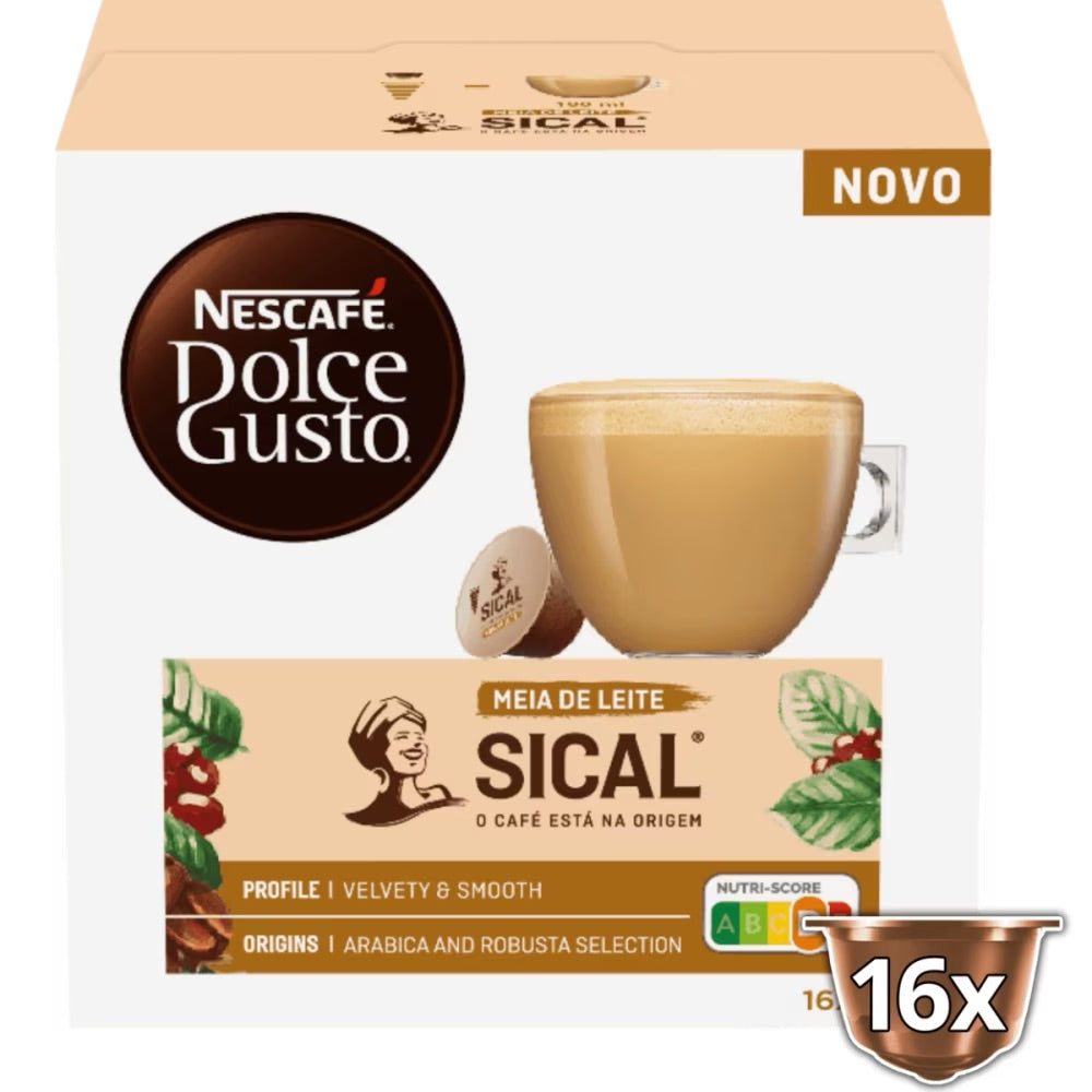 Dolce Gusto Sical Meia de Leite 16 Cap