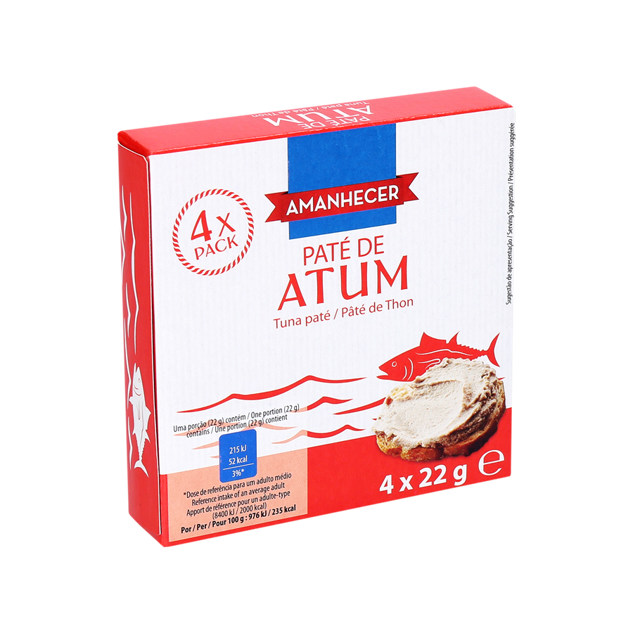Amanhecer Pate Atum 4 x 22g