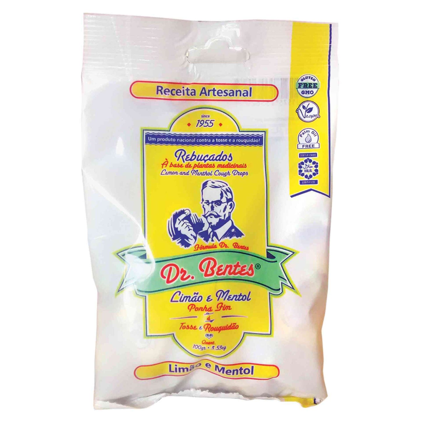 Dr Bentes Rebucados Limao e Mentol 100g