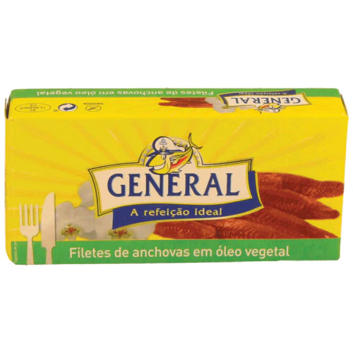 General Filetes de Anchovas em Oleo Vegetal 40g