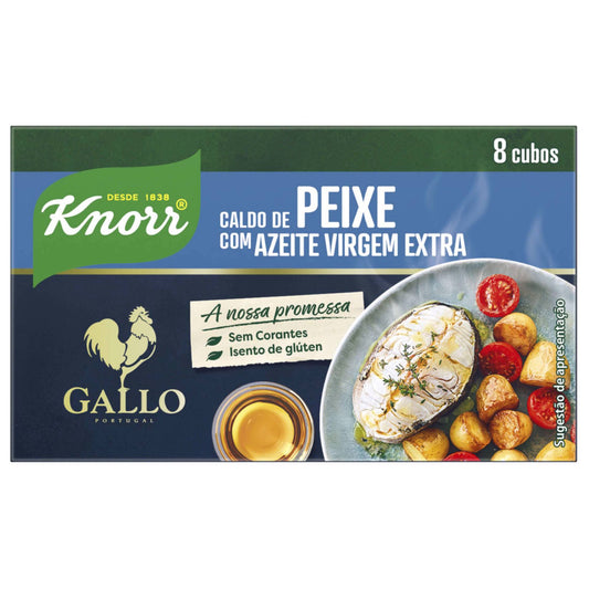 Knorr Caldo de Peixe C/Azeite 8cubos 80g