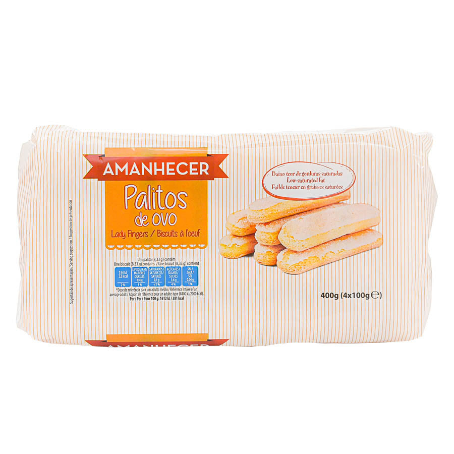 Amanhecer Palitos de Ovo 400 G