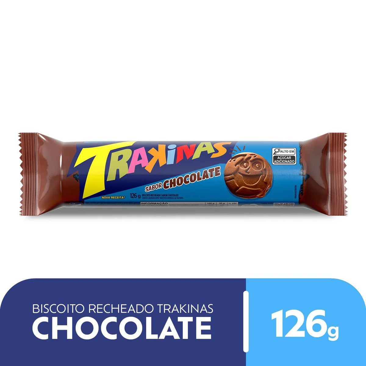 Trakinas Bolacha Chocolate 126g