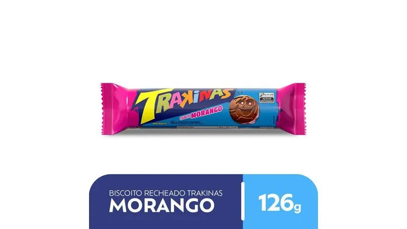 Trakinas Bolacha Morango 126g